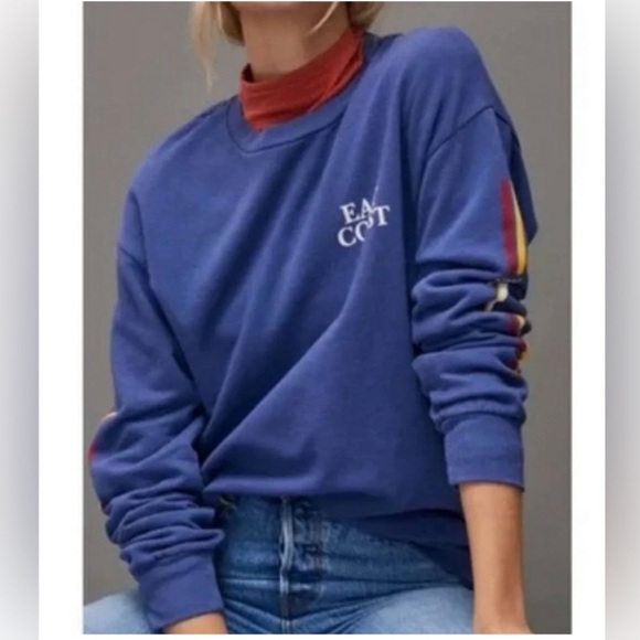 Anthropologie NWT T.la East Coast NYC Oversized Boyfriend Sweatshirt size L. - Picture 5 of 6